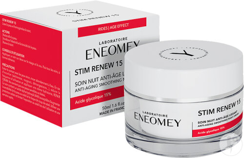 Eneomey Stim Renew 15 Soin Nuit Anti-Âge Lissant Pot 50ml
