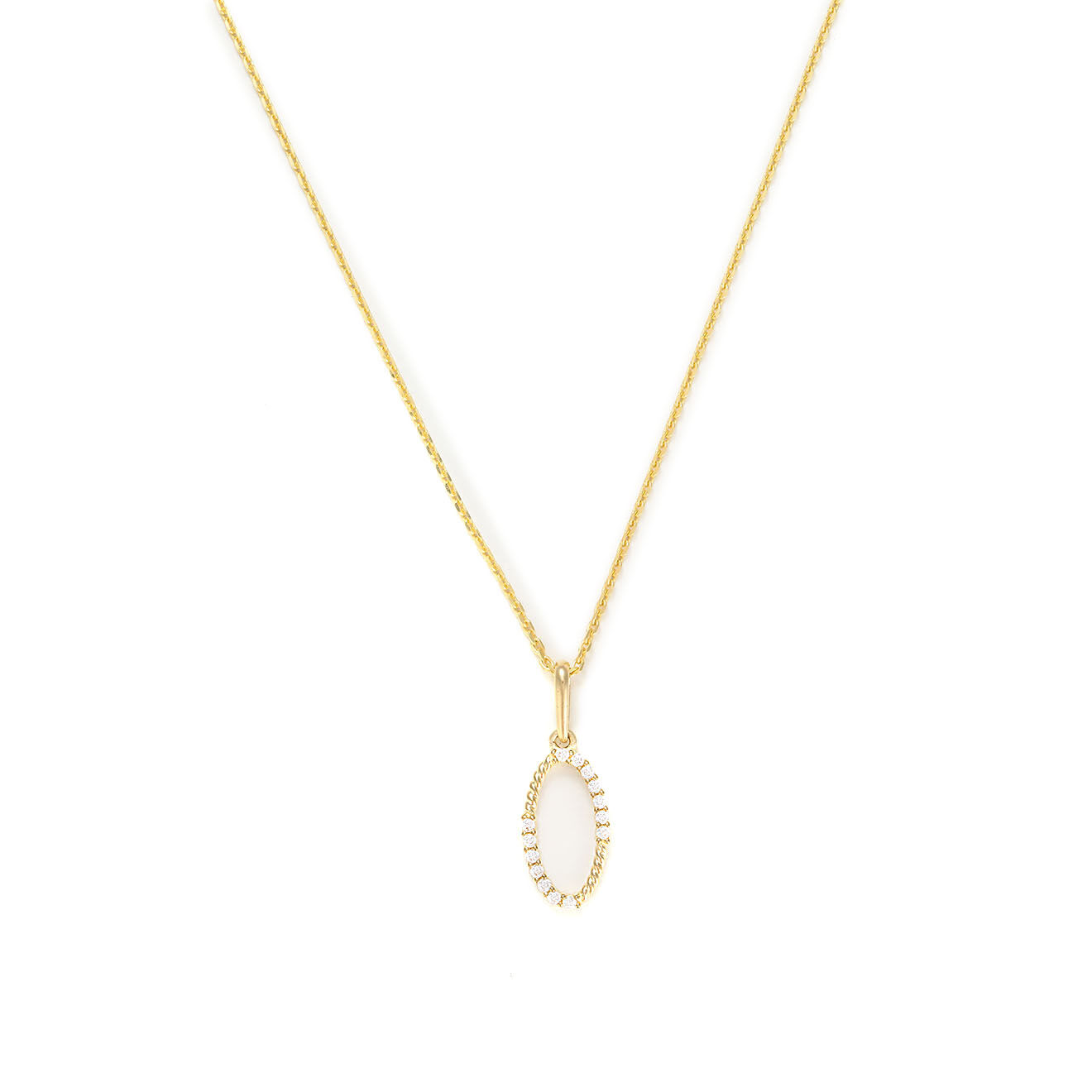 Instant d'Or Pendentif Aline Zirconium or jaune