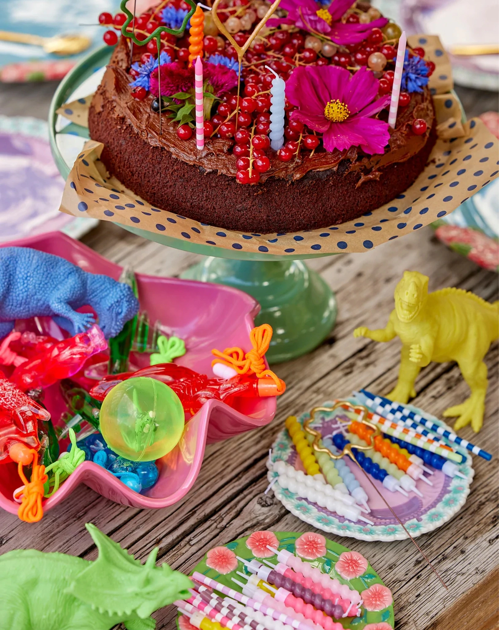 Kuchenkerzen TWISTED 12-teilig in rosatönen