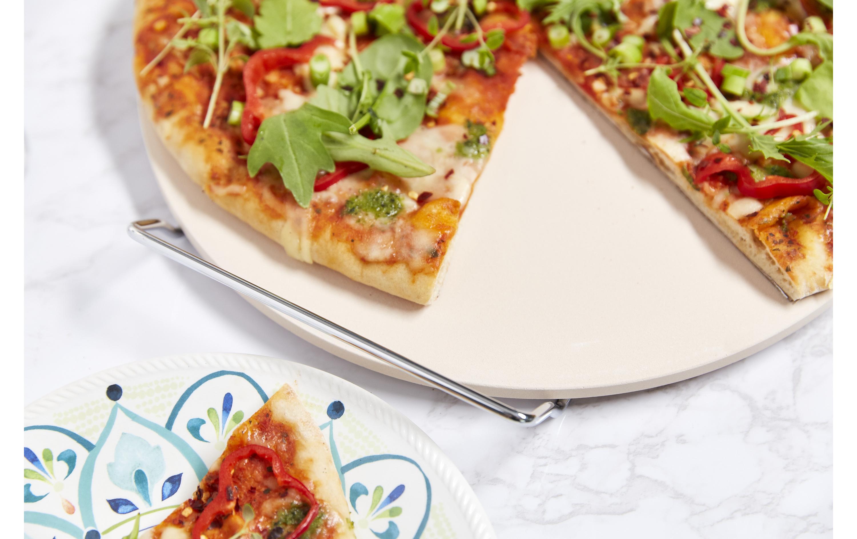 Backstein RundBackstein zum Backen einer Pizza