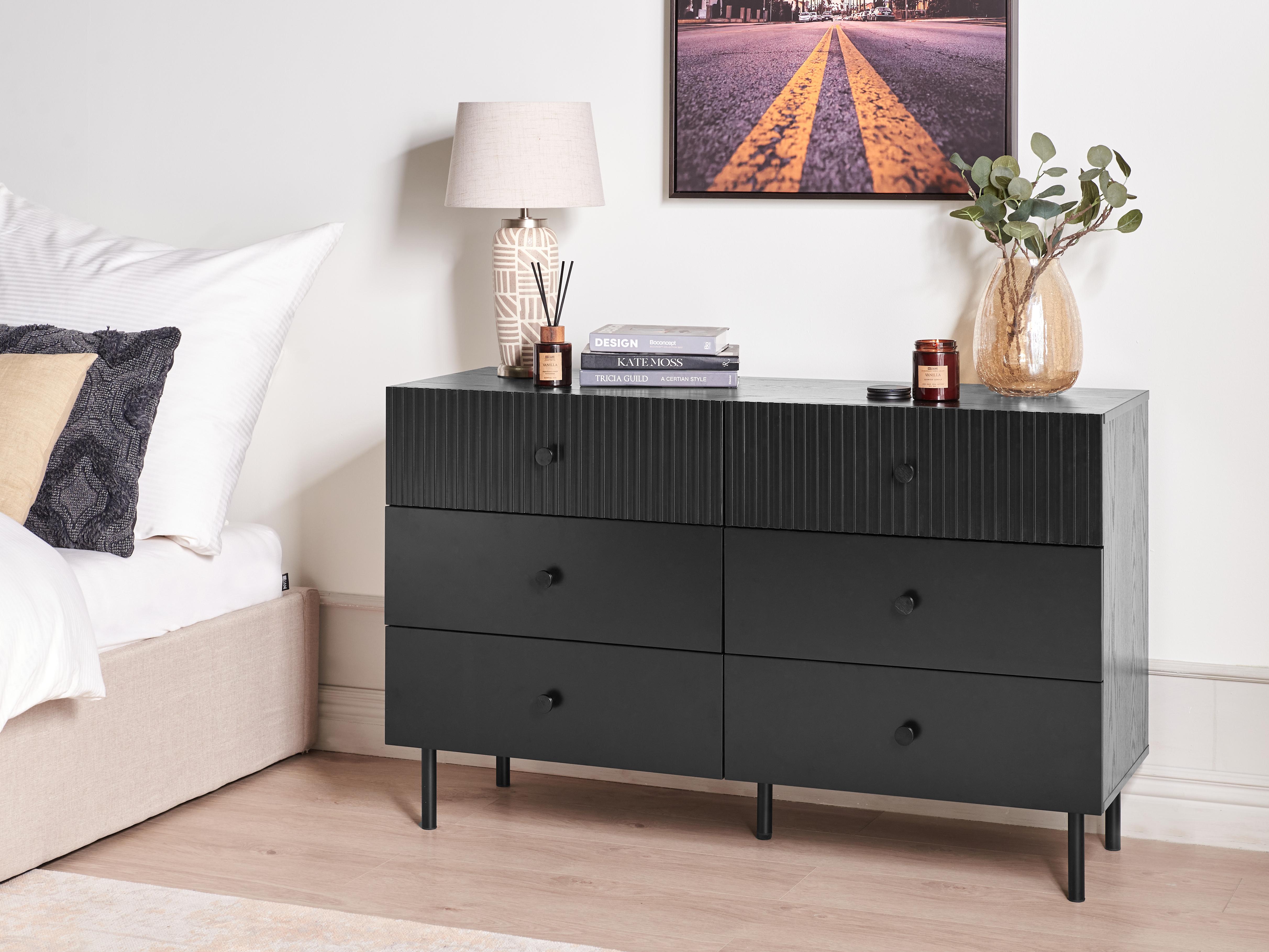 Ladekast 6 lades COVENTRY Zwart