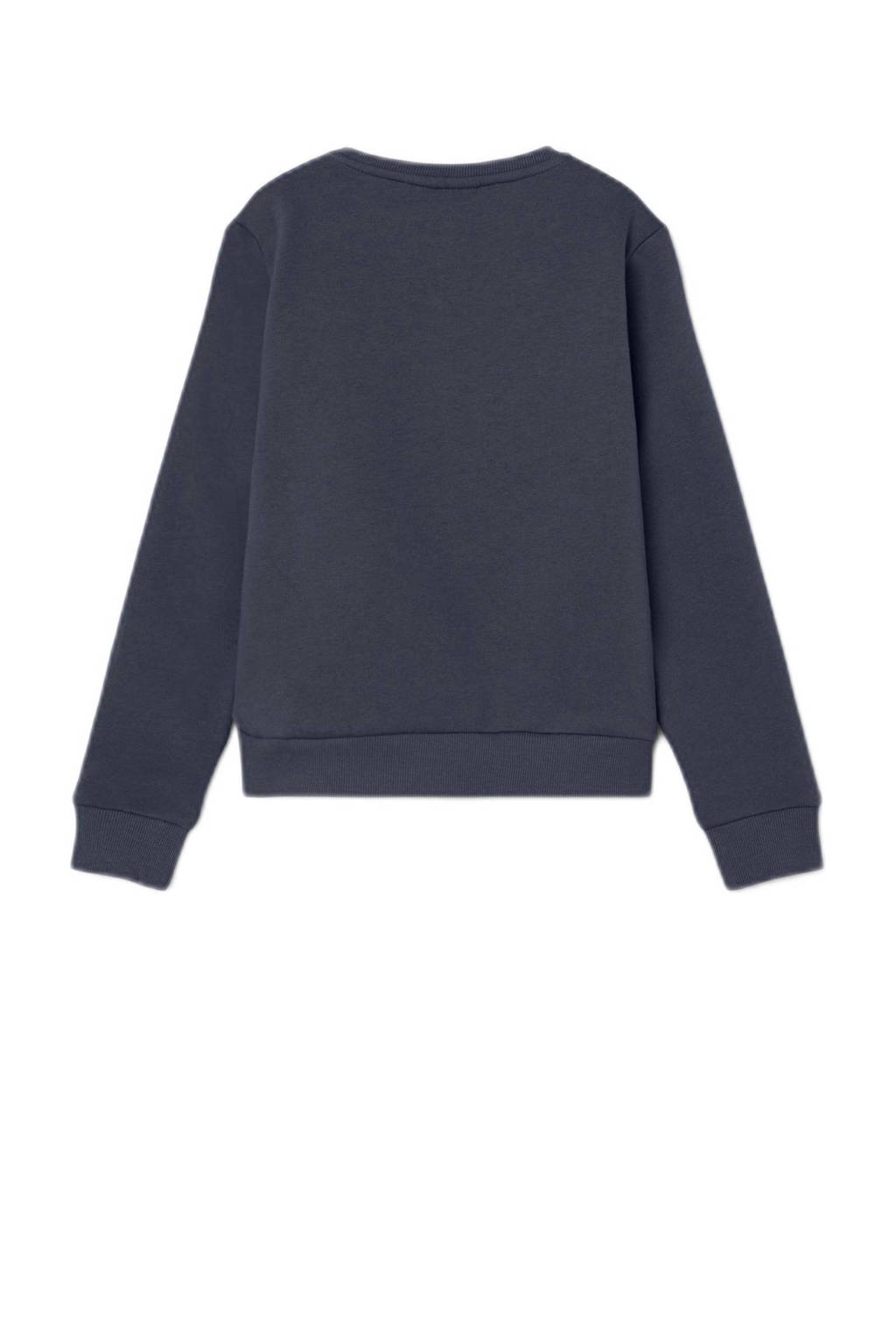 NAME IT sweater NKFOMIALISE met tekst donkerblauw