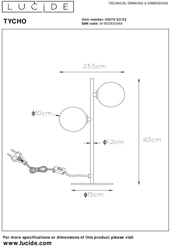 Lucide   Tycho Tafellamp
