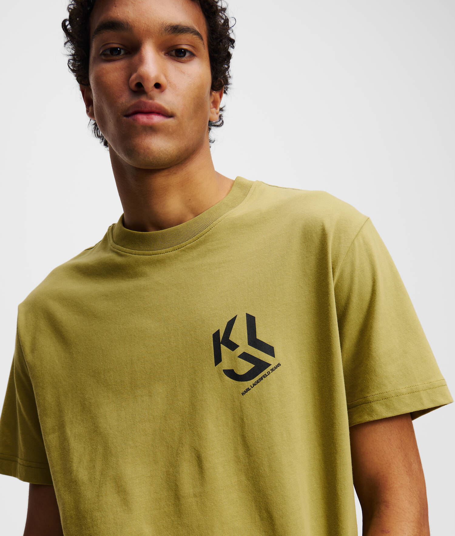 T-SHIRT AVEC MONOGRAMME - Vert Olive