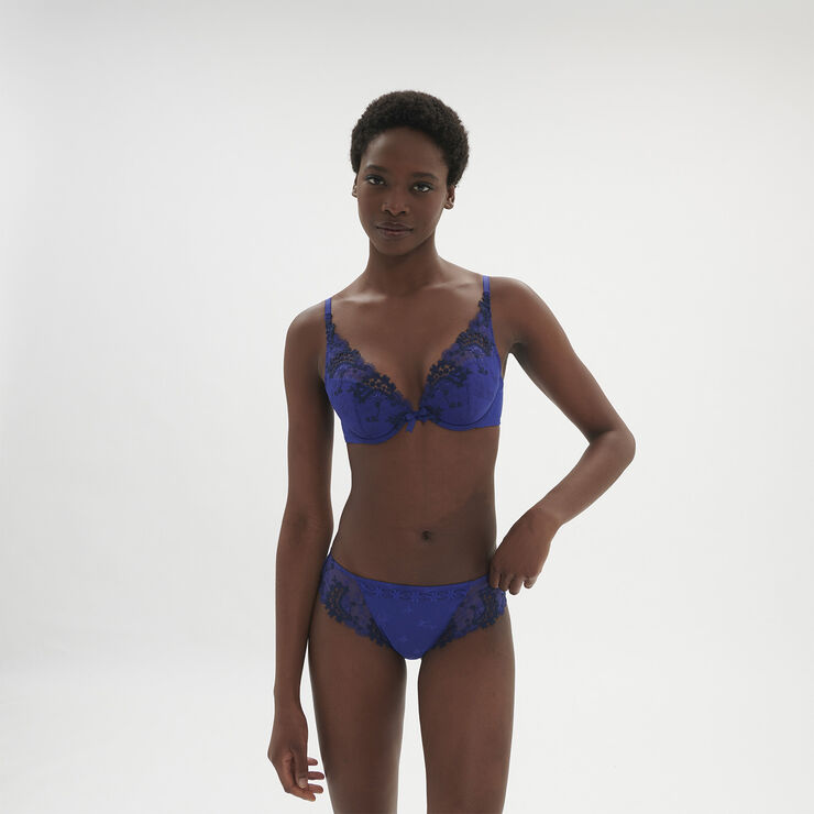 Simone Pérèle TRIANGLE PUSH UP BRA Electric blue
