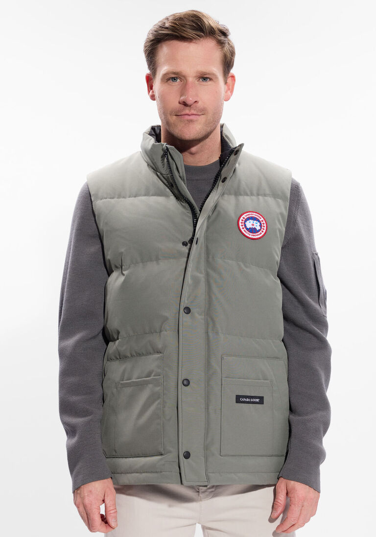 khaki canada goose bodywarmer freestyle crew vest 2054m