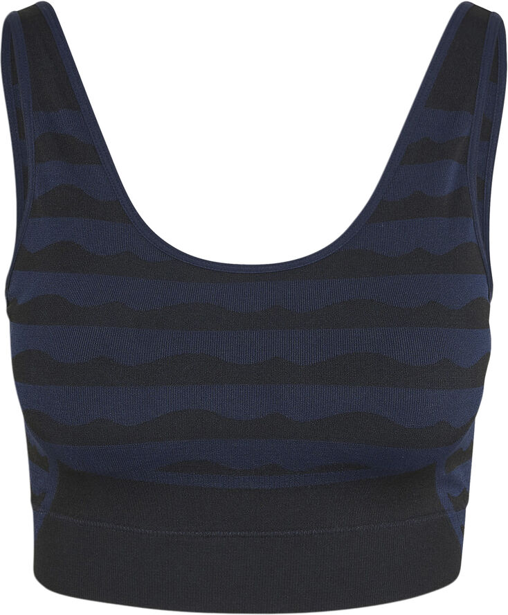 adidas Marimekko Light-Support Aeroknit sports bh Sort