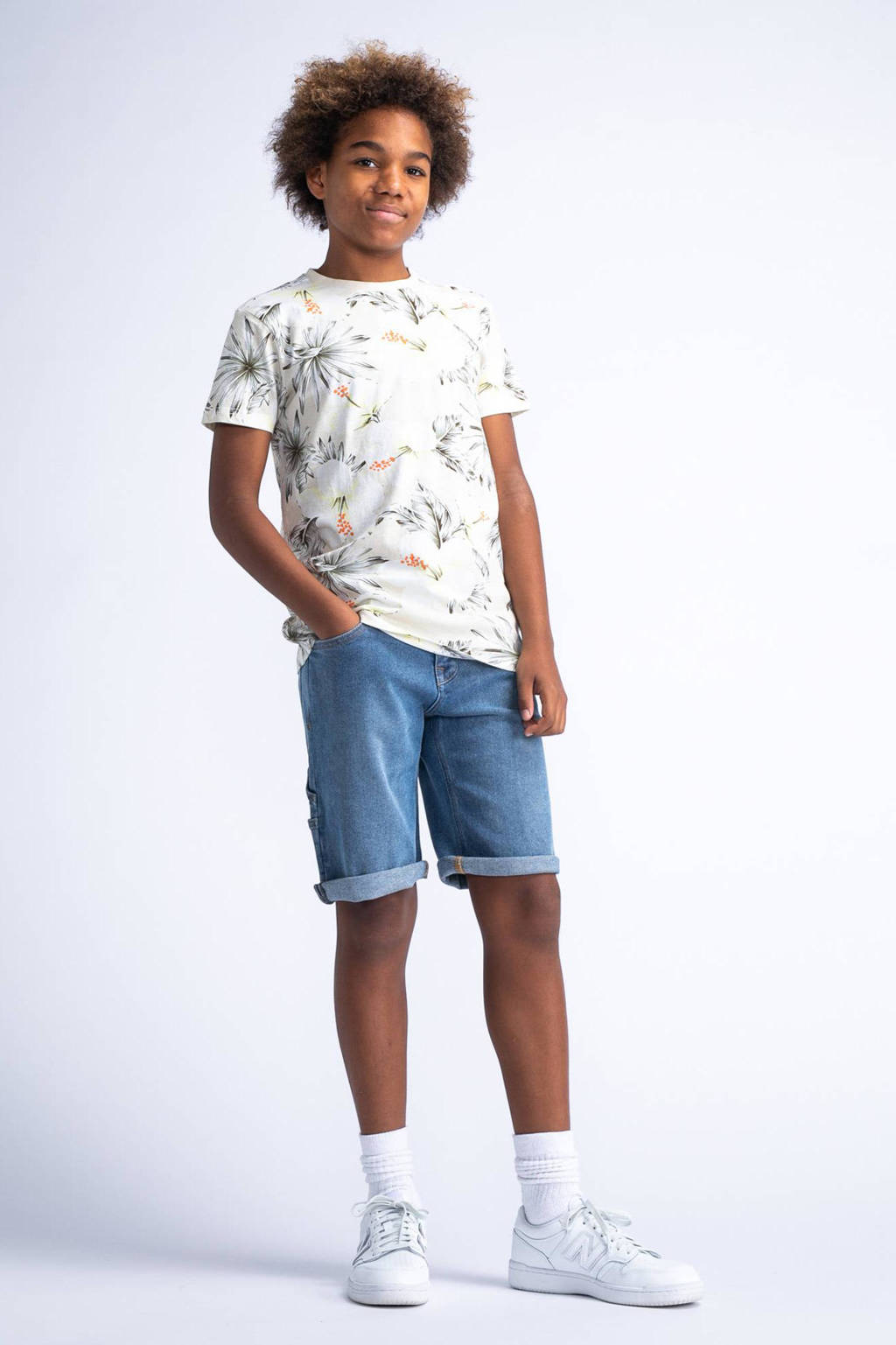 Petrol Industries T-shirt met all over print multicolor
