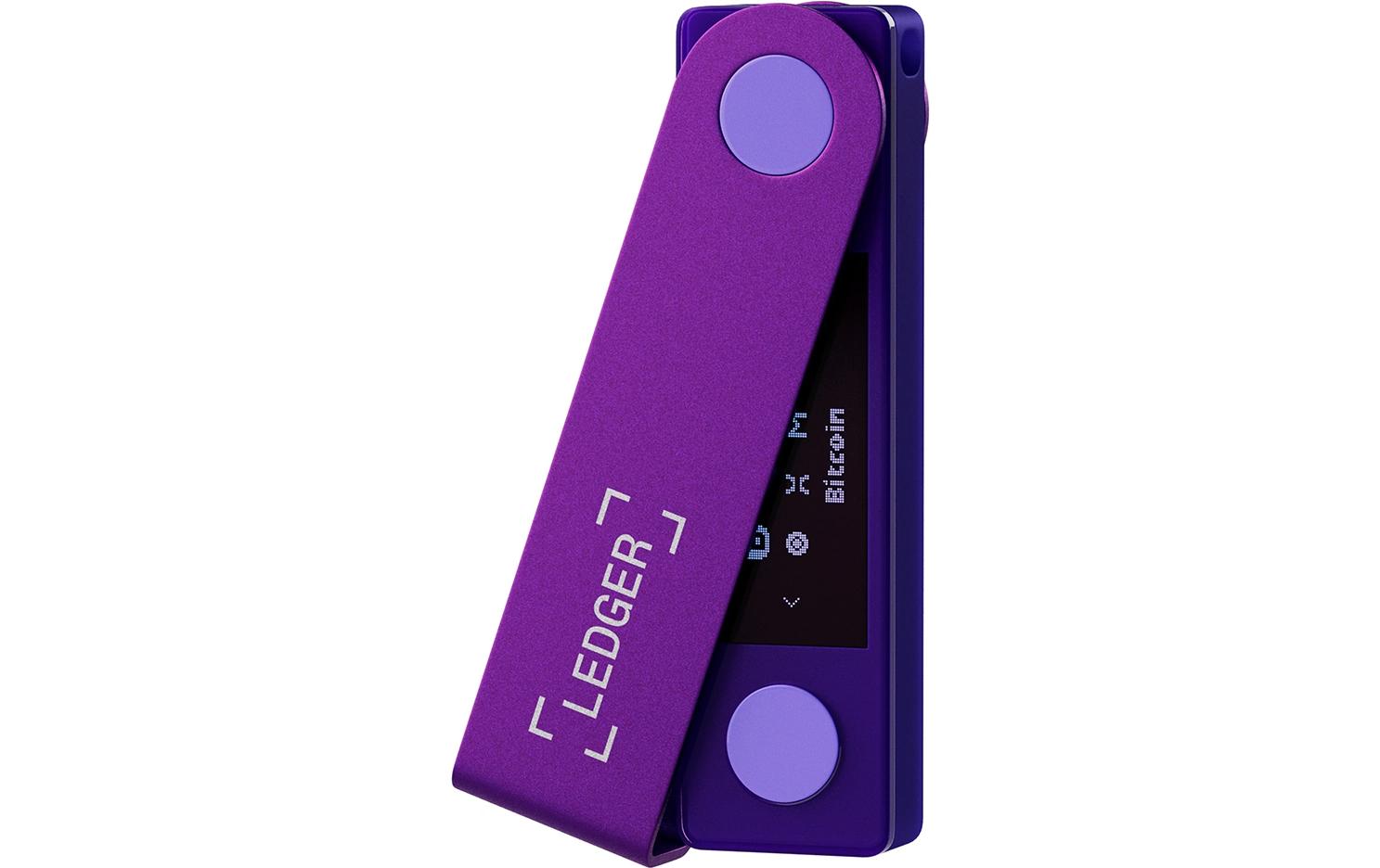 Nano X Amethyst Purple<br>Crypto-Hardware-Wallet mit Bluetooth zum Kaufen, Verwalten und Vermehren digitaler Vermögenswerte