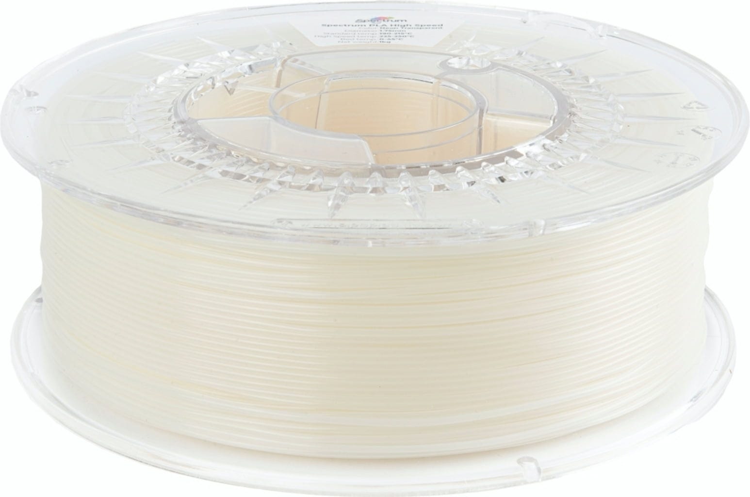 Spectrum  Premium PLA High Speed Neon Transparent UV, 1,75 mm / 1000 g    UV-reaktives PLA Material speziell für den Hochgeschwindigkeitsdruck