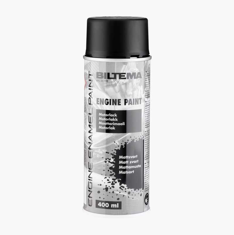Motorlakk, mattsvart, 400 ml