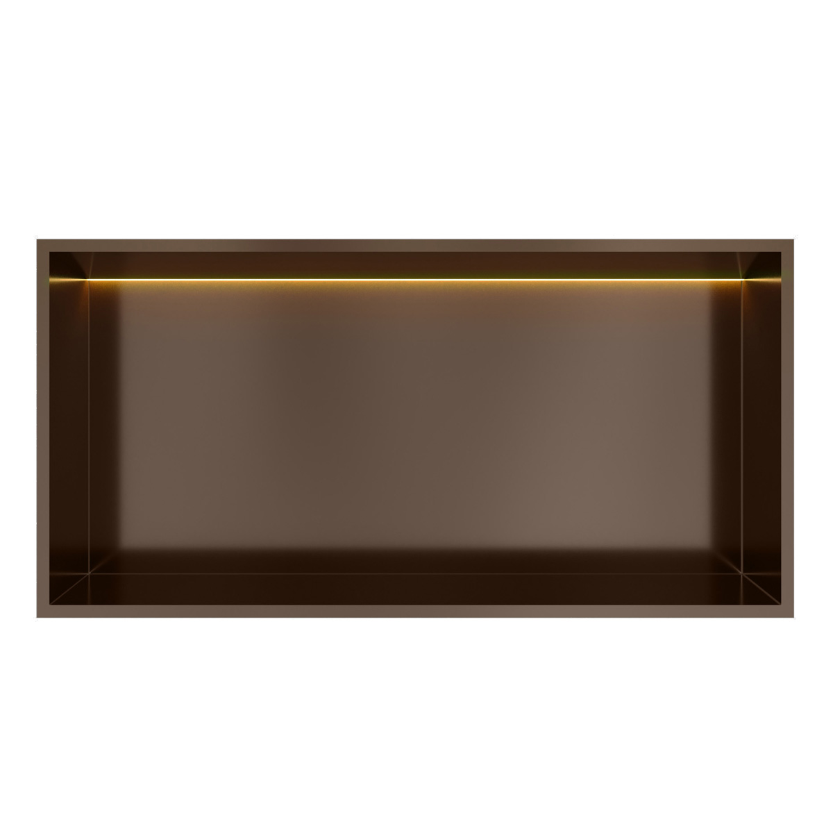 Hotbath &More inbouwnis met verlichting 30x60x10cm tuscan bronze