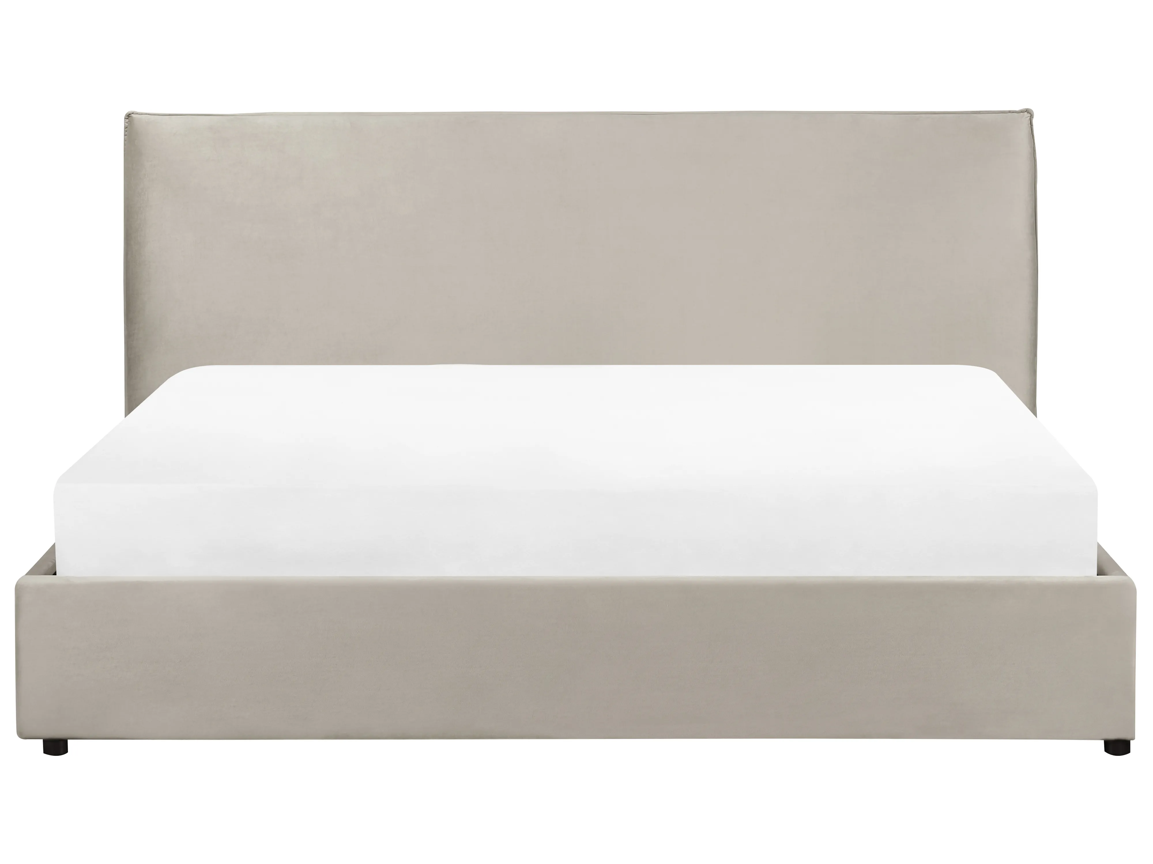 Bed met opbergruimte Fluweel LAVAUR 180 x 200 cm Taupe