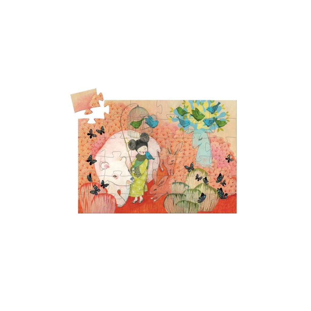 Puzzle Silhouette - Kokeshi – 36 Pièces