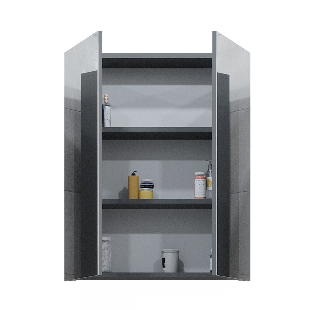 VICCO Spiegelschrank FREDDY Anthrazit Spiegel Badspiegel Wandspiegel Badezimmer