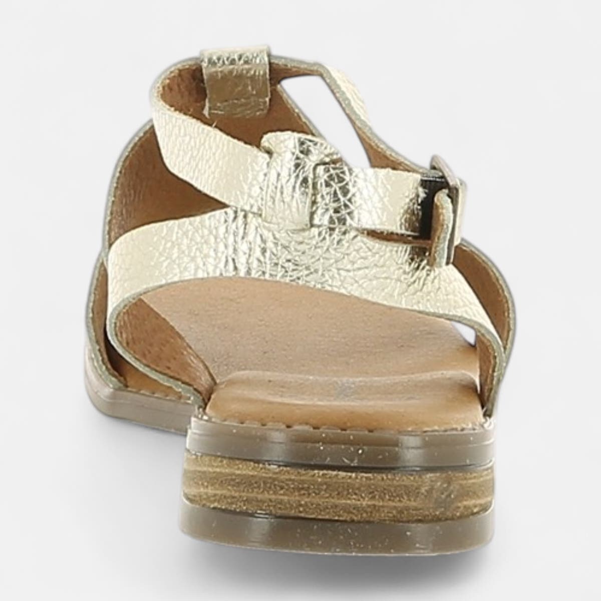 Sandales Femme en cuir or