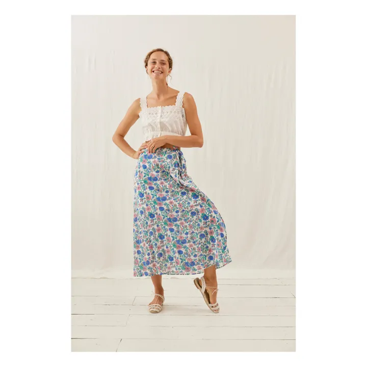 Louise Misha Jupe Lucia Coton Bio - Collection Femme | Bleu