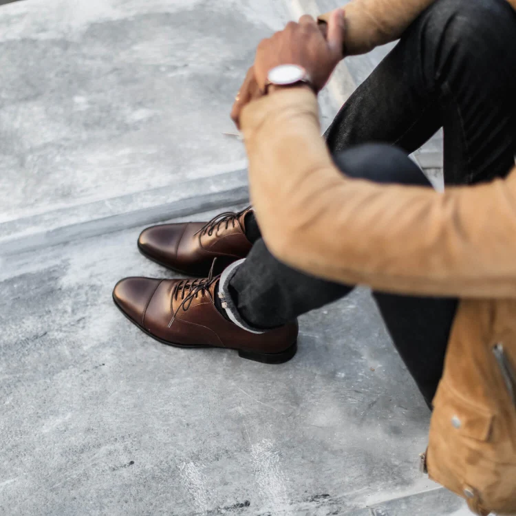 Gt Partner-Richelieu cuir brown