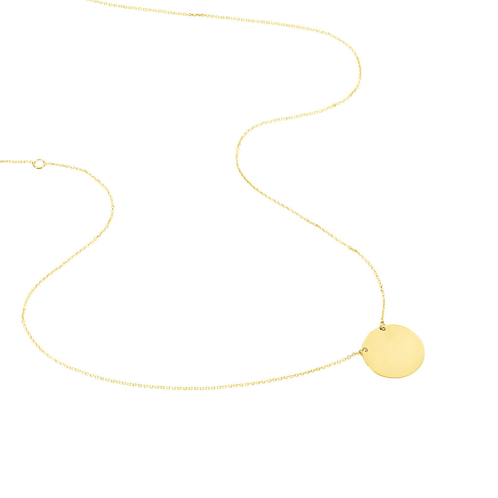 Collier Helenia Pastille Gravable Or Jaune