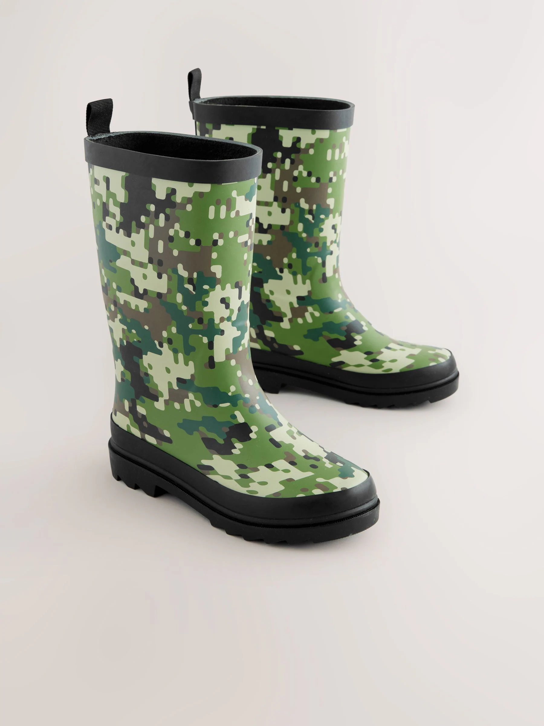 Groene camouflage - Rubberen regenlaarzen
