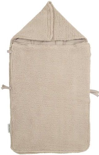 Meyco - Baby Teddy Voetenzak - Sand - Zachte Teddy Stof