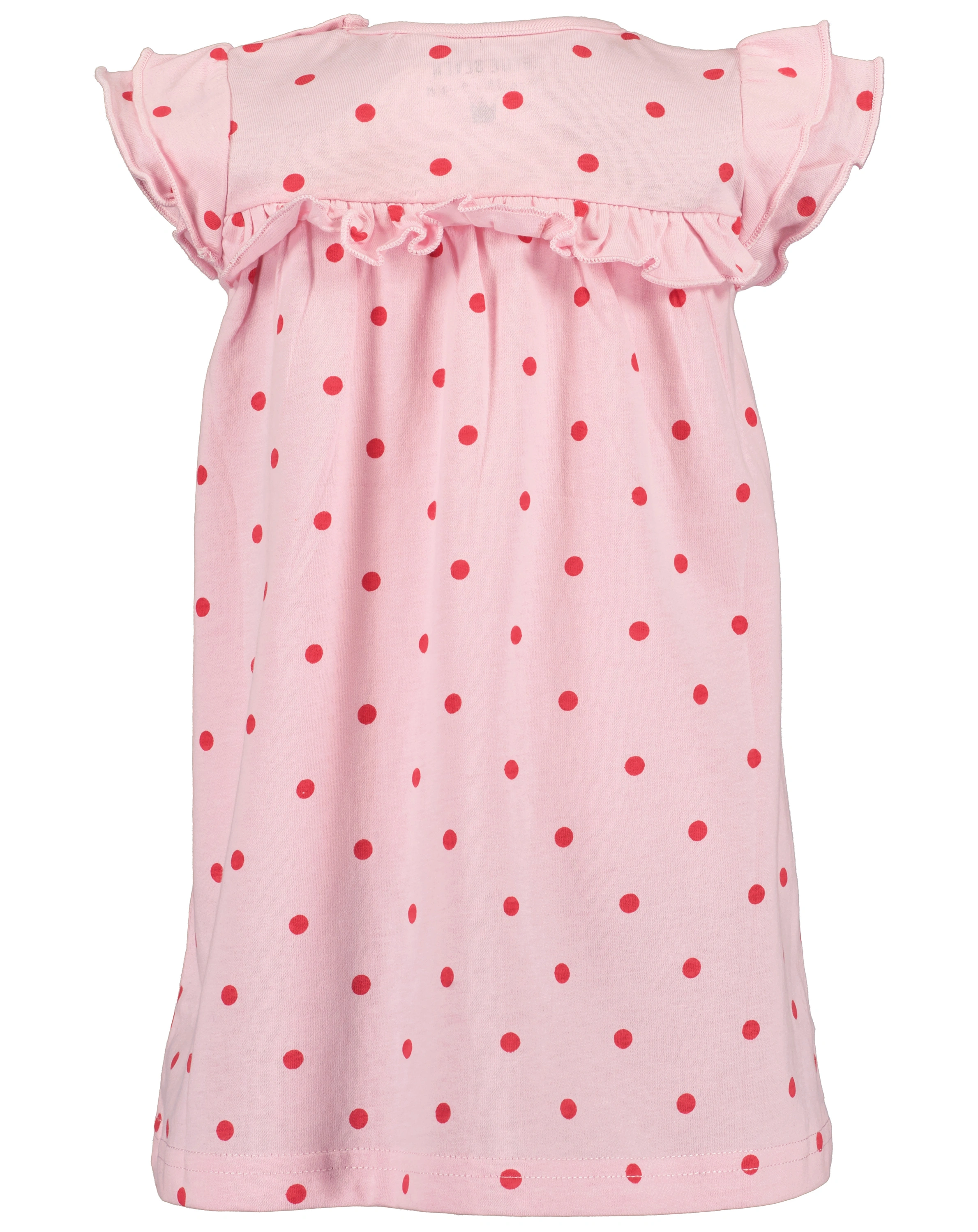 Kurzarm-Kleid CEREZA gepunktet in rosa