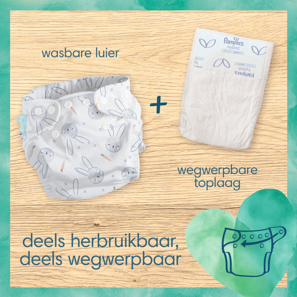 Pampers Harmonie Hybrid Wasbare Luiers3 stuks
