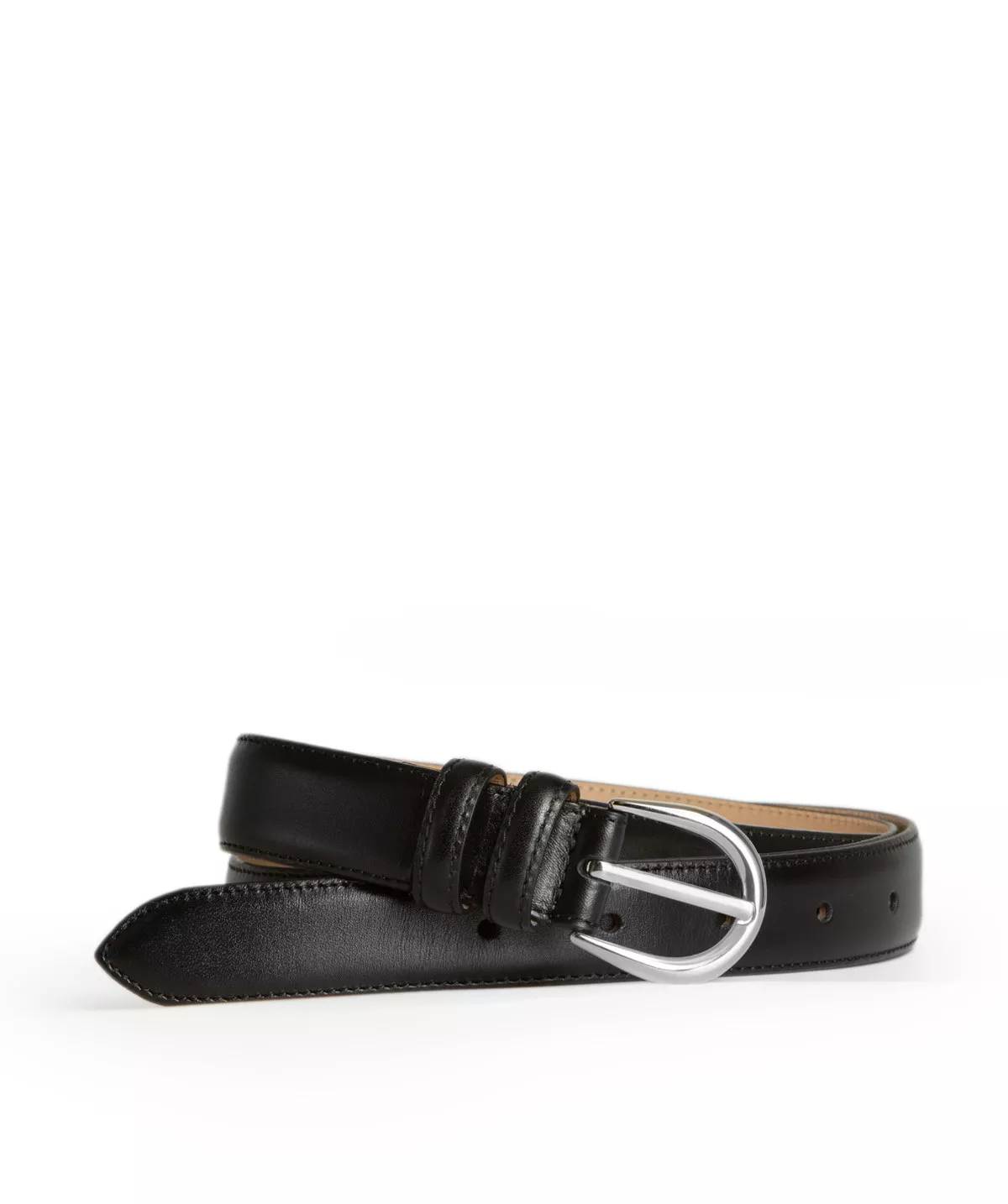 Ceinture ROME NOIR boucle Argent