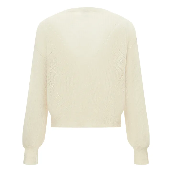 Alma Deia Cardigan Mohair | Ecru
