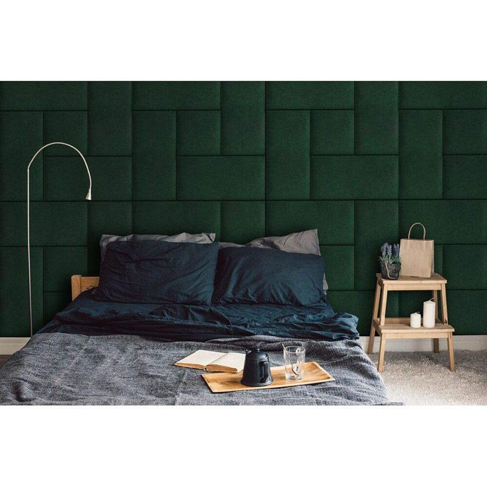 VEGGPANEL FLLOW VELVET 38 GRØNN 30X30 CM