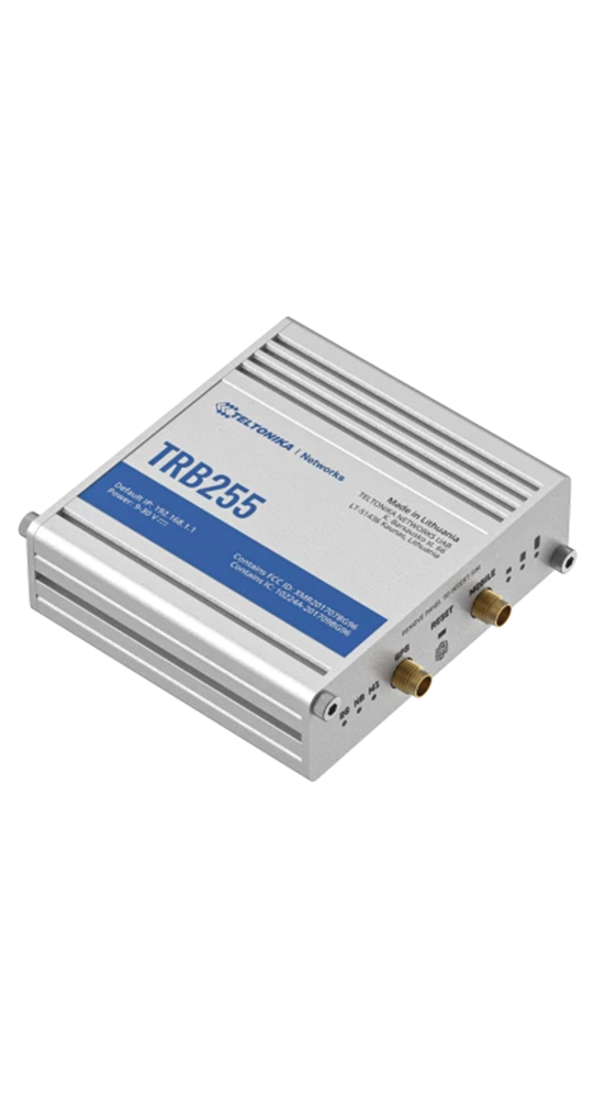Teltonika DSL/WLAN Module TRB255 Industrial M2M Gateway Silber