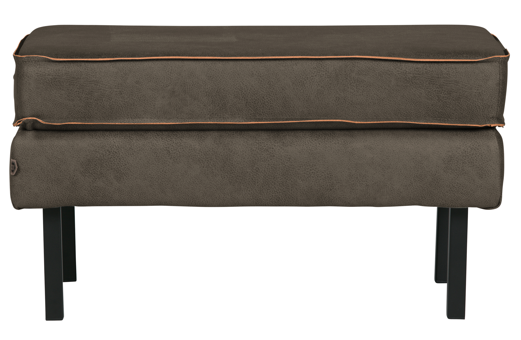 BePureHome hocker Rodeo op poten Rodeo hocker op poten Leer Army