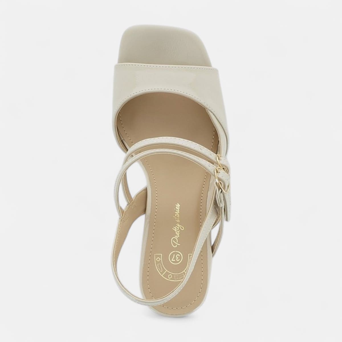 Nu-pieds à talon Femme beige