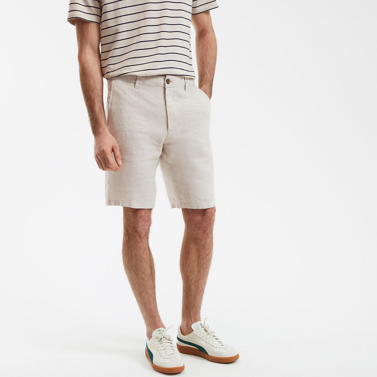 COLEÇÕES LA REDOUTE<br>Bermudas de linho