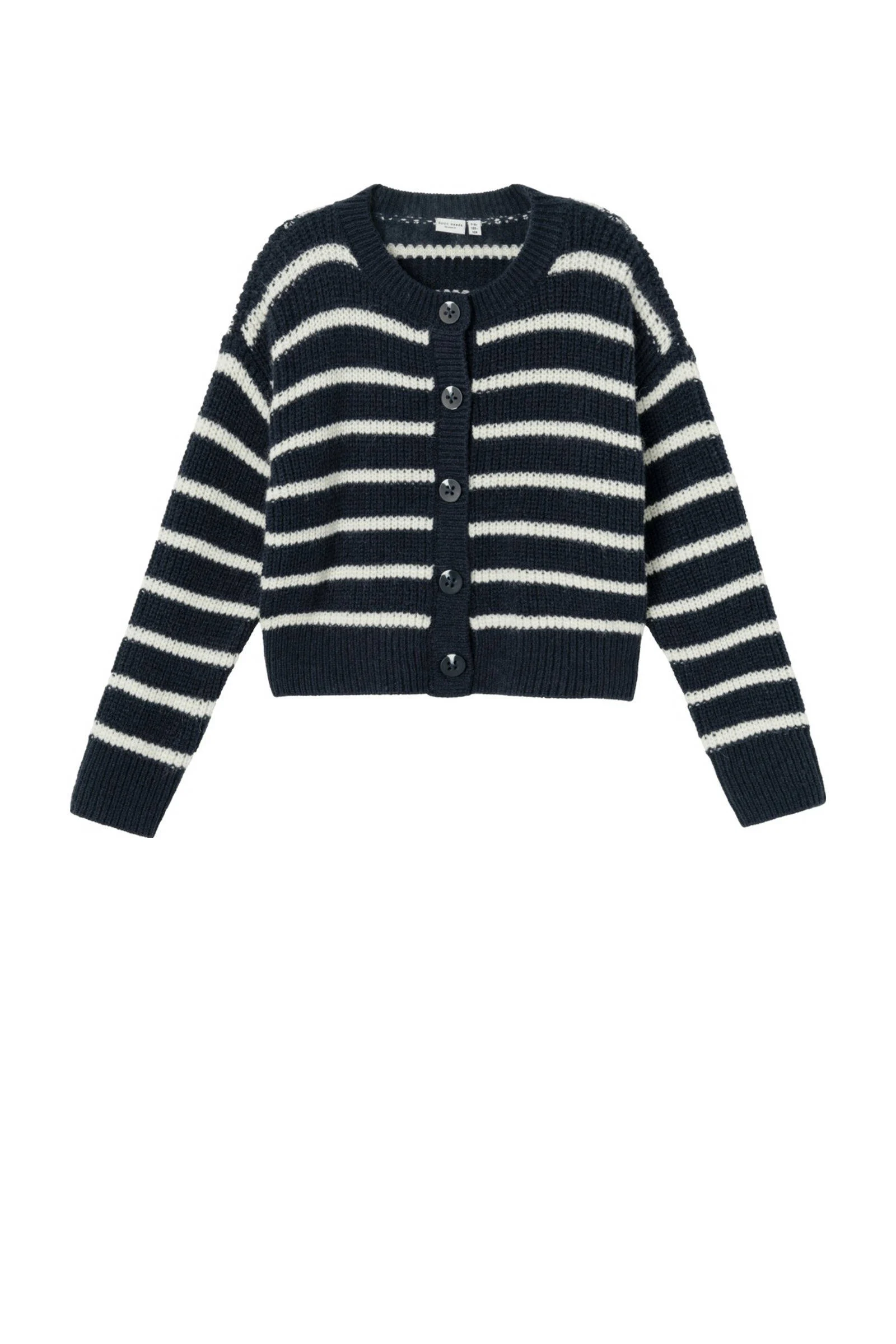 NAME IT gestreept vest NKFVERONJA donkerblauw/ecru