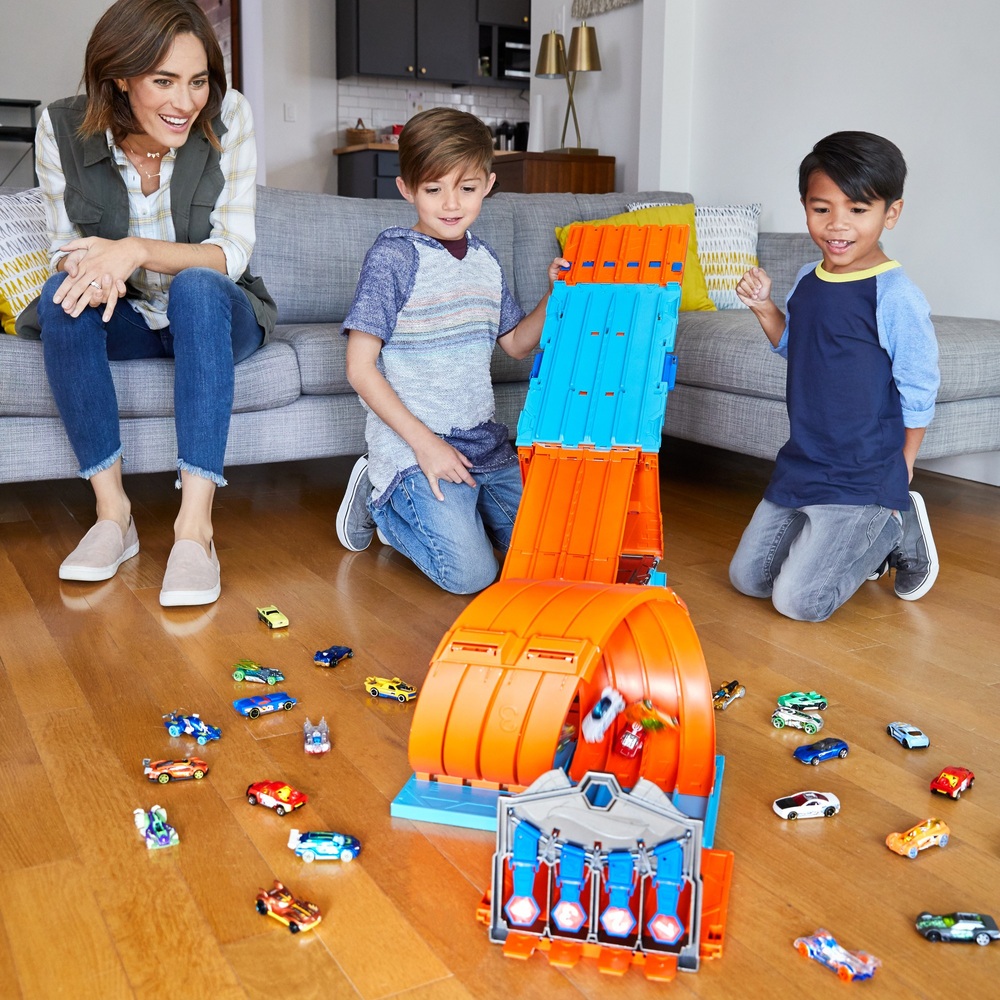 Hot Wheels Track Builder System Rennkisten-Spielset