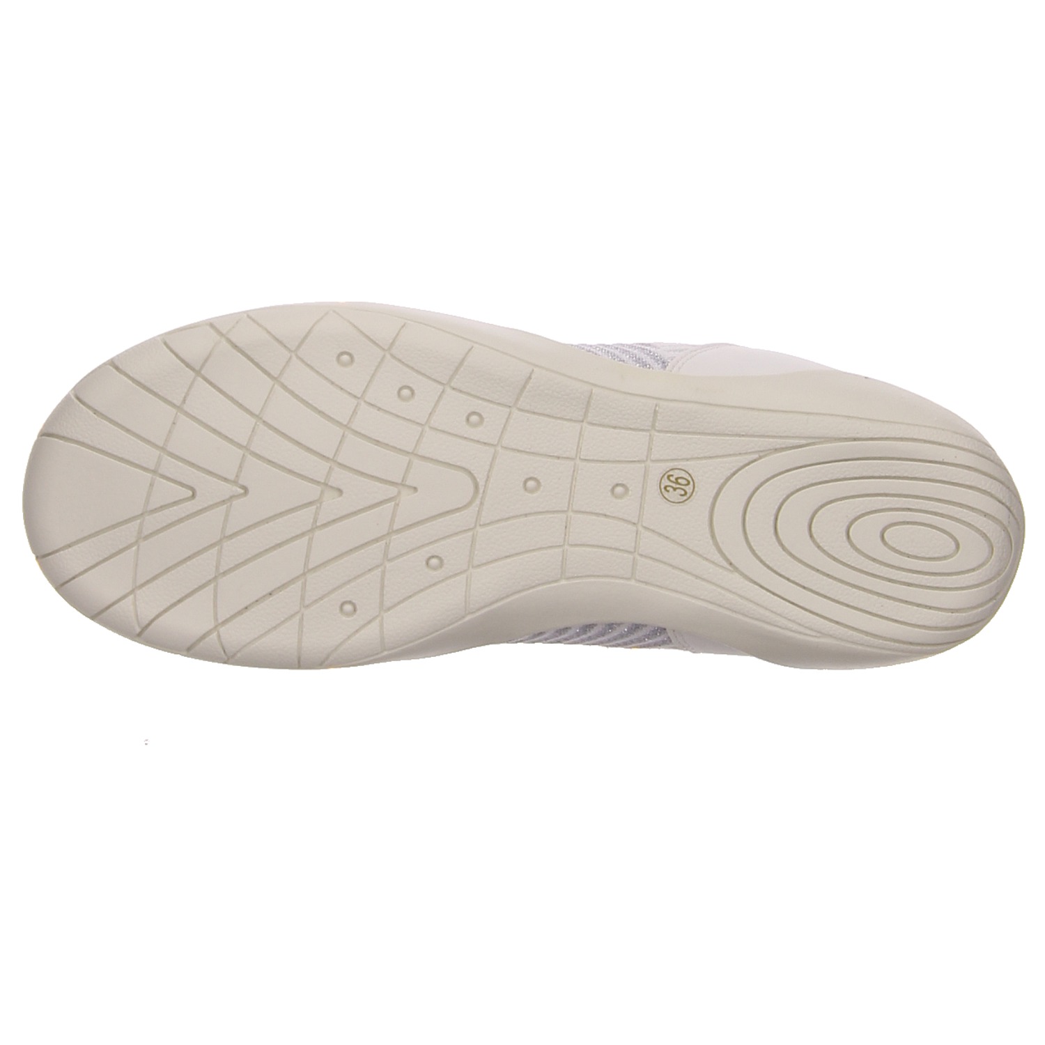La Strada Barfußschuh silber weiss/weiss kombi