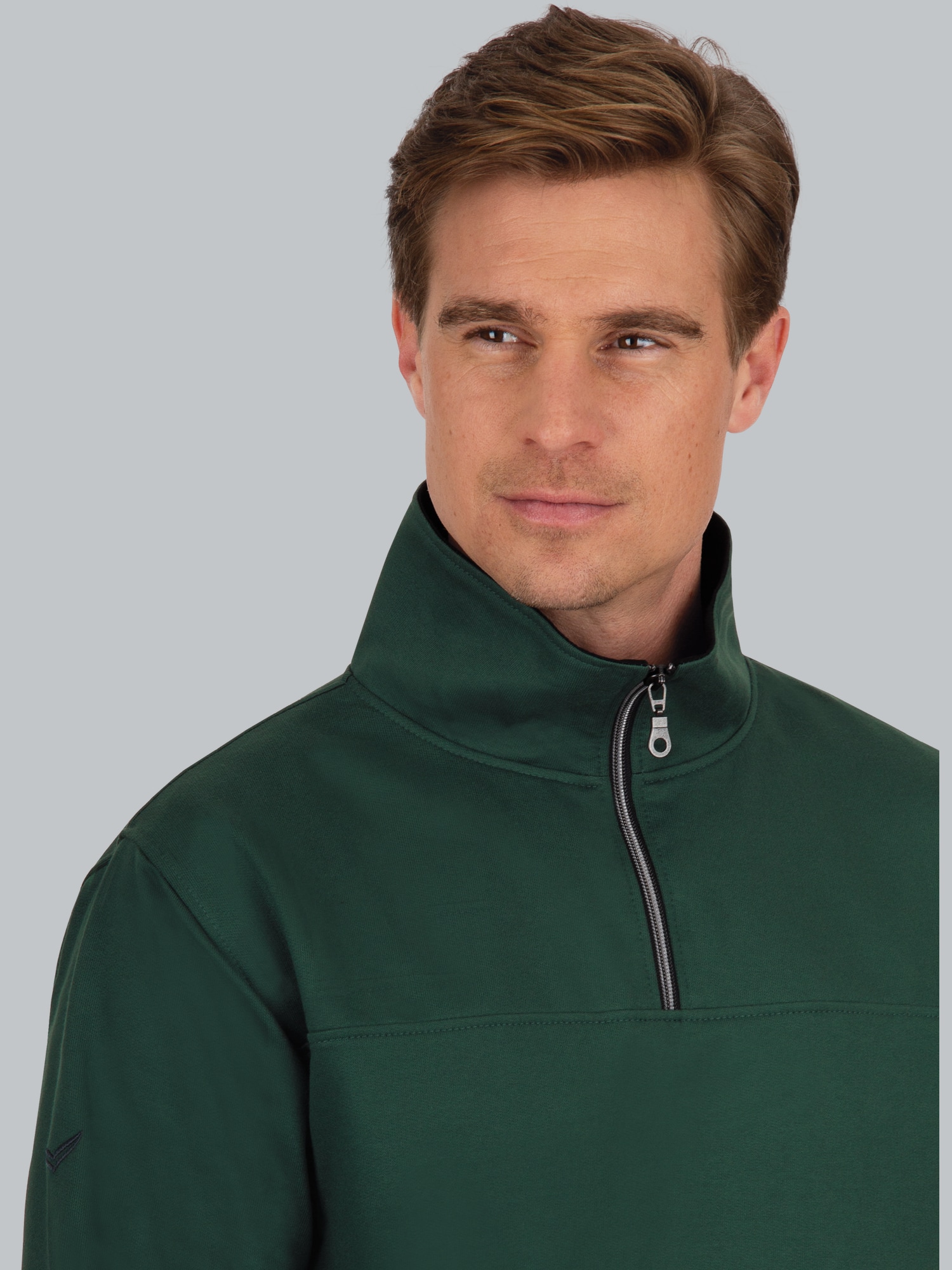 Sweatshirt mit Reißverschluss Tanne