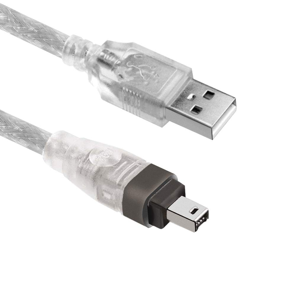 (1.5m) USB A auf Firewire IEEE 1394 4 Pol Adapter Kabel für Sony DCR-TRV75E DV - Silber
