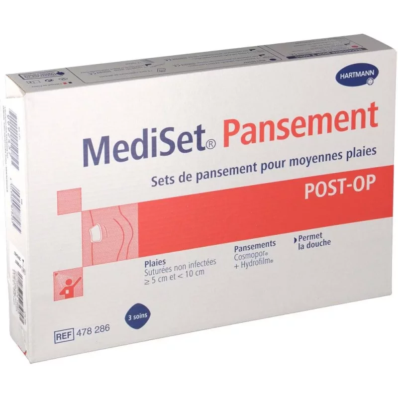 MediSet® Pansements Moyennes Plaies - 3 soins
