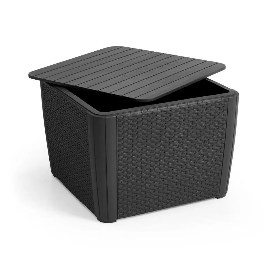 Keter Luzon Plus opbergtafel - 57x57x43cm - Grafiet