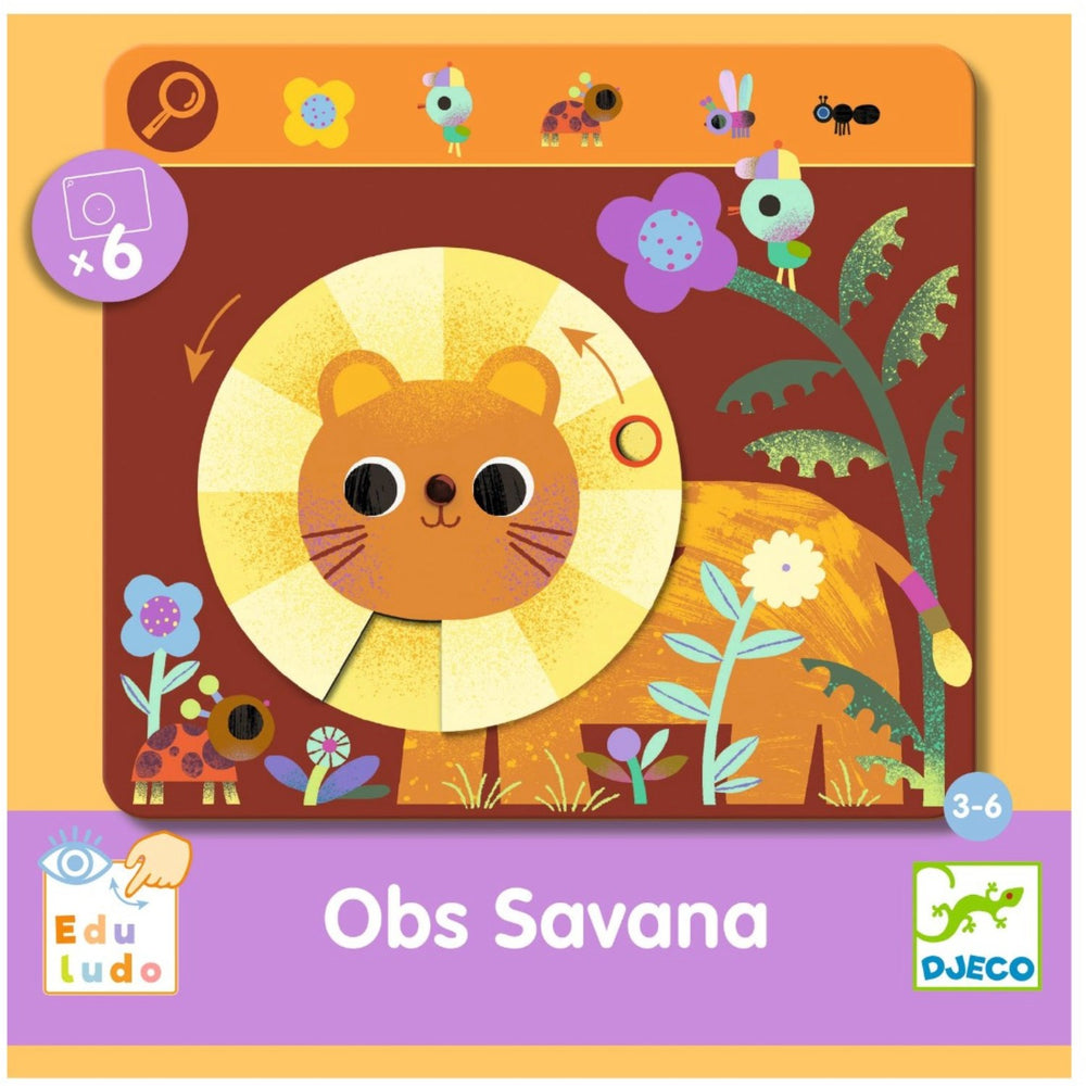 Køb Djeco Find Og Drej, Savannen