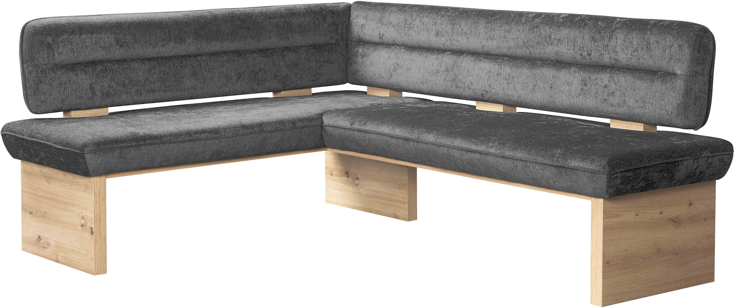 Home affaire Eckbank »Louise Polsterbank, Esszimmerbank, Küchenbank« mit Nosag Wellenfedern im Sitz für mehr Komfort, Breite 212x170 cm