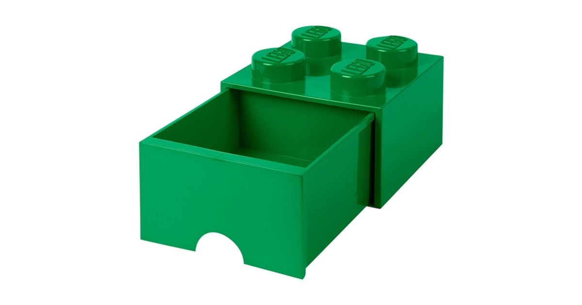 Room CopenhagenLEGO Brick Drawer 4 Groen opbergdoos  (Groen)