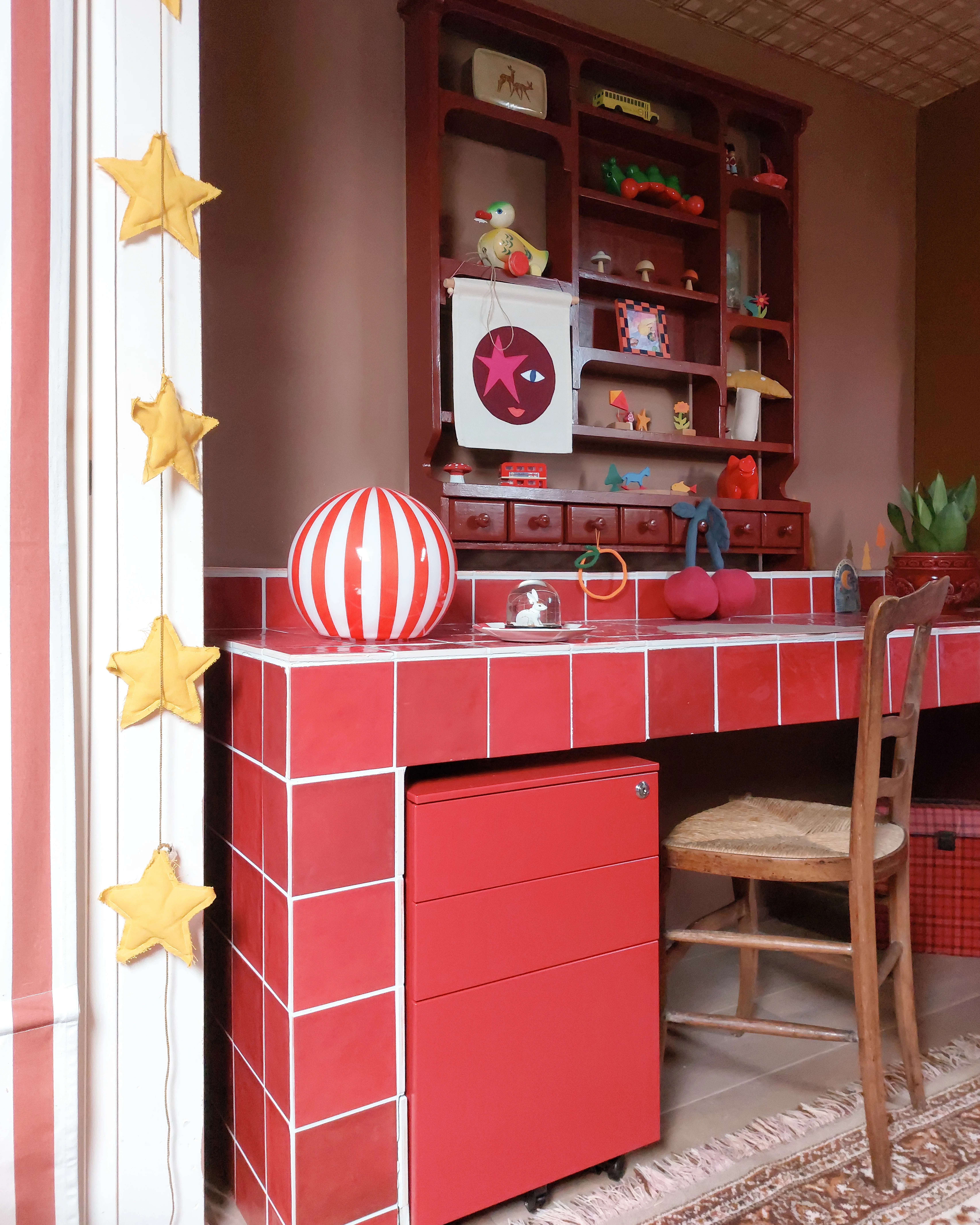 Kantoorkast CAMI Metaal Rood