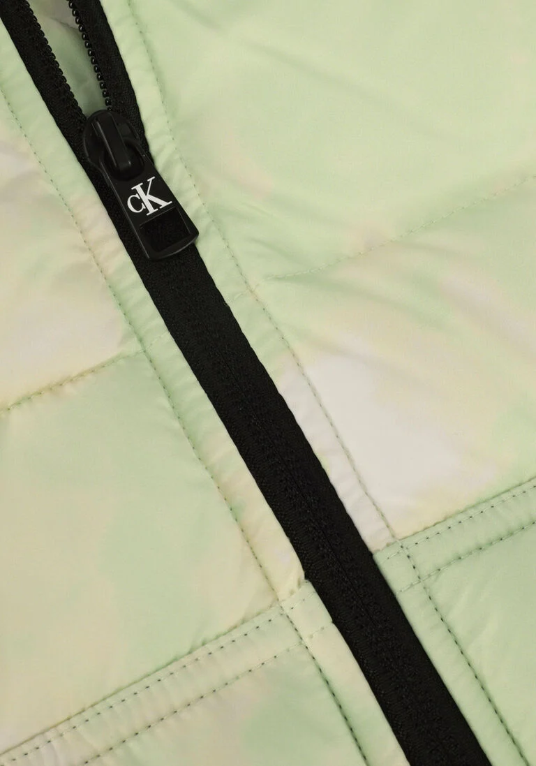 CALVIN KLEIN groene calvin klein bodywarmer sun bleached aop vest