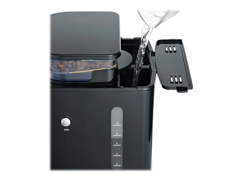 SEVERIN KA 4810 - Kaffemaskine - 10 kopper - rustfrit stål/sort