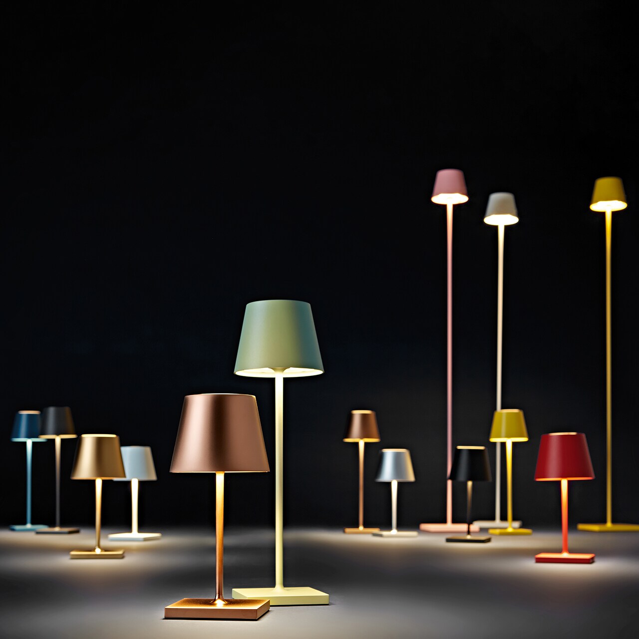Nuindie LED Akku Tischleuchte Außentischleuchte IP54 rosegold Sigor Tischlampe