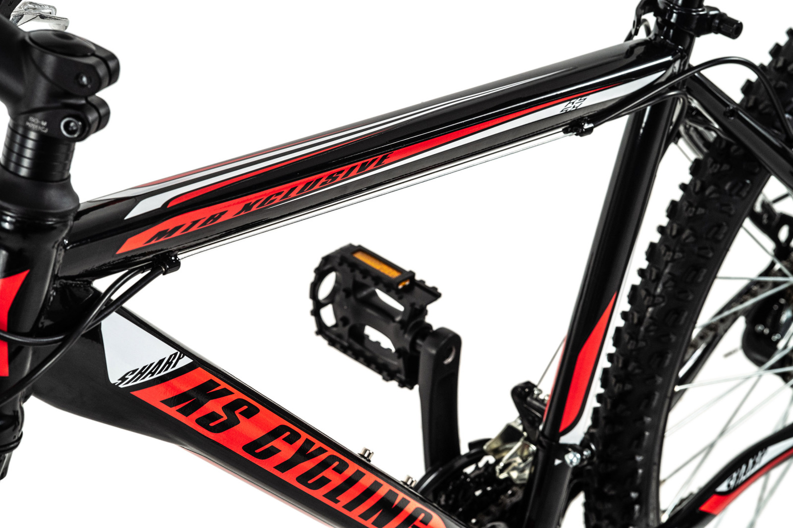 KS Cycling Mountainbike HARDTAIL 26'' SHARP - schwarz-rot - 46 cm Rahmenhöhe