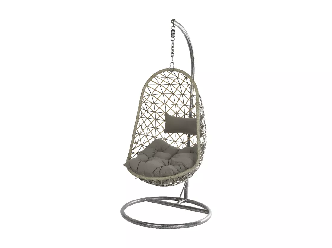 Fauteuil suspendu Bologna Gris - Jardideco